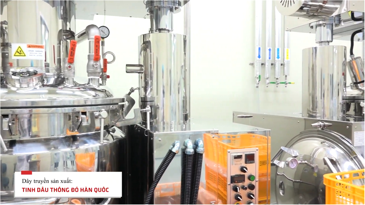 Dây truyền sản Xuất Tinh Dầu Thông Đỏ Hàn Quốc Hiện Đại, Khép Kín
