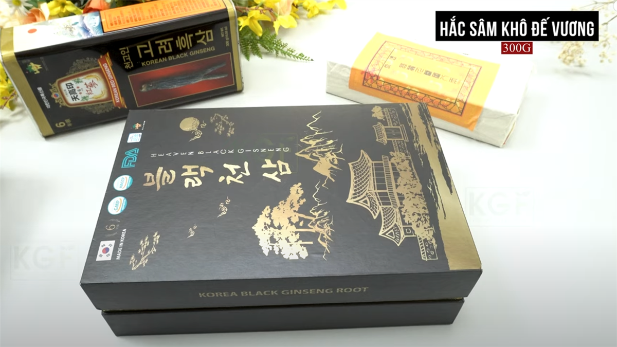 Hắc sâm khô Hoàng đế 300g Hàn Quốc Nhập Khẩu Chính Ngạch