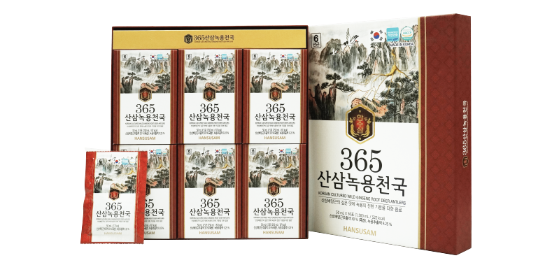 Nước Hồng Sâm Núi Nhung Hươu 365 Hộp 30 Gói