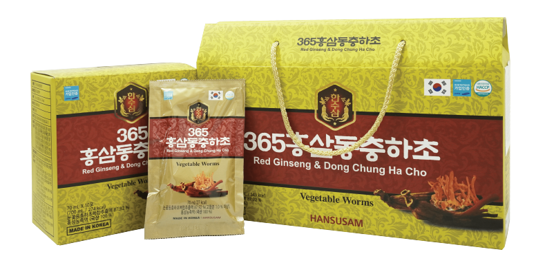 Nước Hồng Sâm Đông Trùng Hạ Thảo Hộp 20 Gói