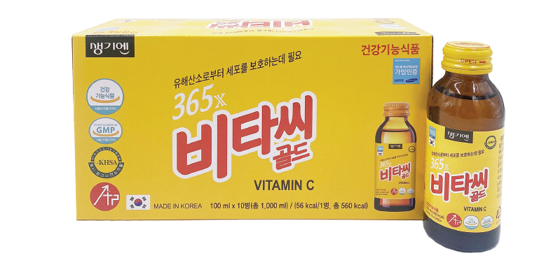Nước Tăng Lực Vitamin C 365x Hộp 10 Chai