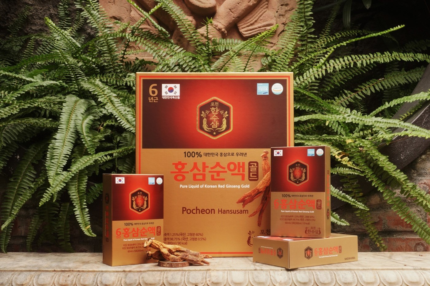 Nước hồng sâm 100% Pocheon hansusam free sugar