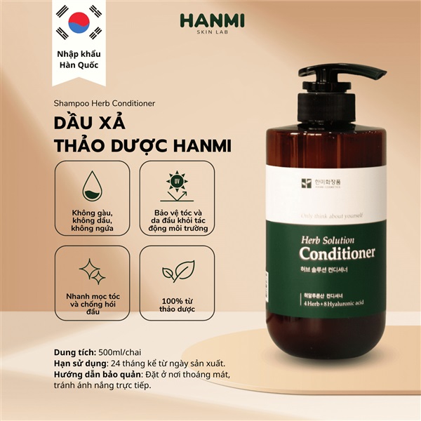 Dầu xả Thảo dược Hanmi 8 TRONG 1 Detox tóc