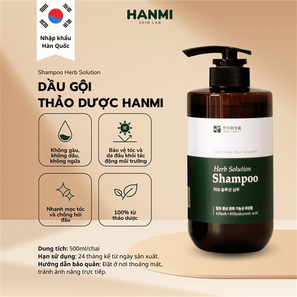 Dầu gội Thảo dược Hanmi 8 TRONG 1 Detox tóc