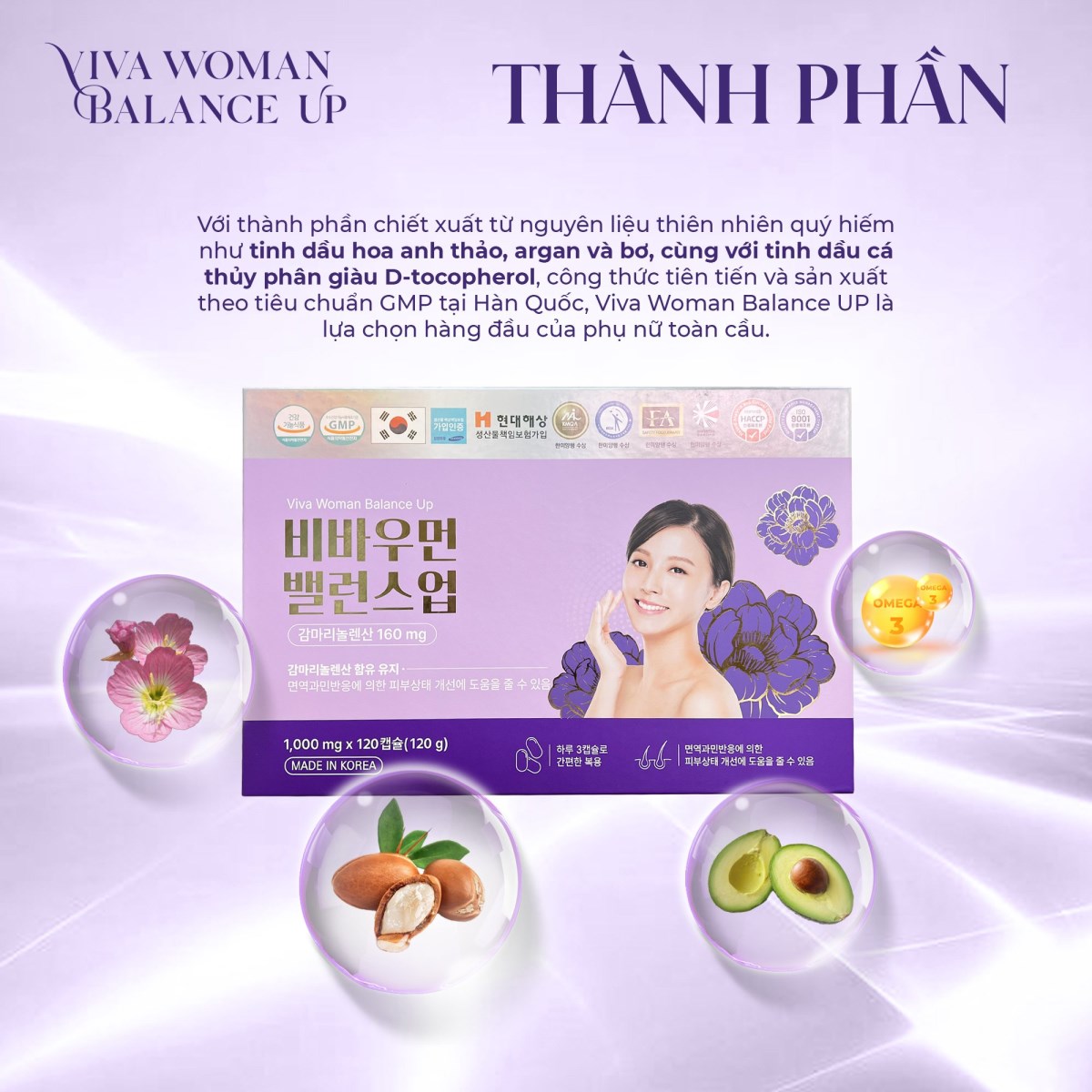 Thực phẩm bảo vệ sức khỏe Viva Woman Balance UP