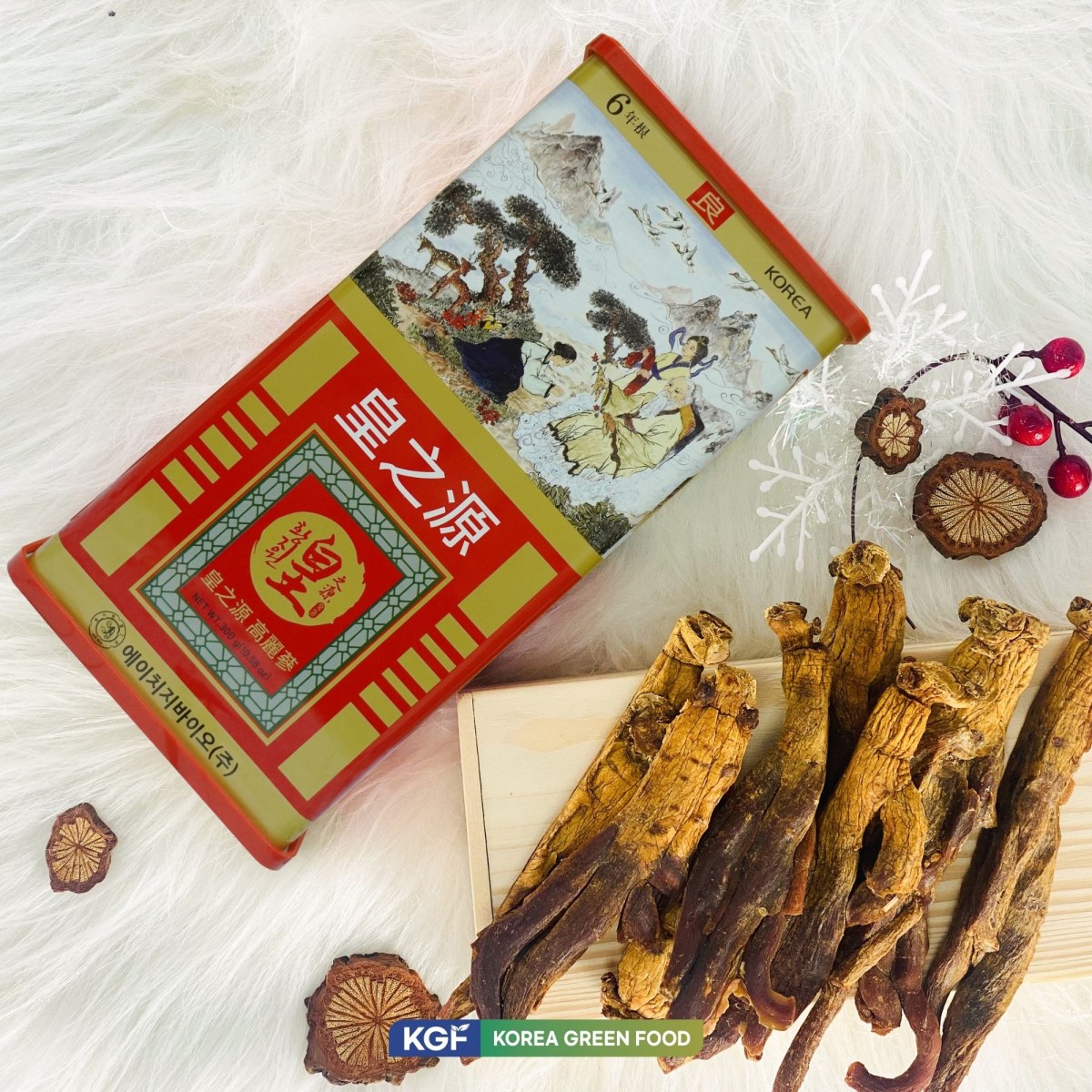 Hồng Sâm Củ Khô InSam 300g/Hộp Hàn Quốc