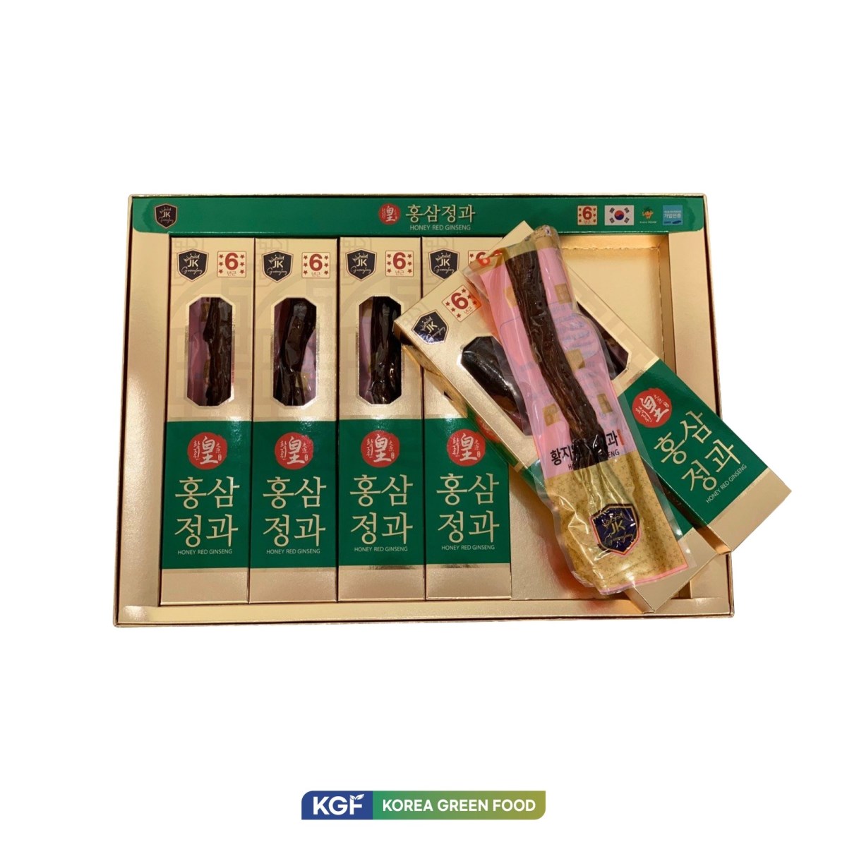 Hồng sâm củ tẩm mật ong (180g x 6củ/ hộp, 20 hộp/thùng)