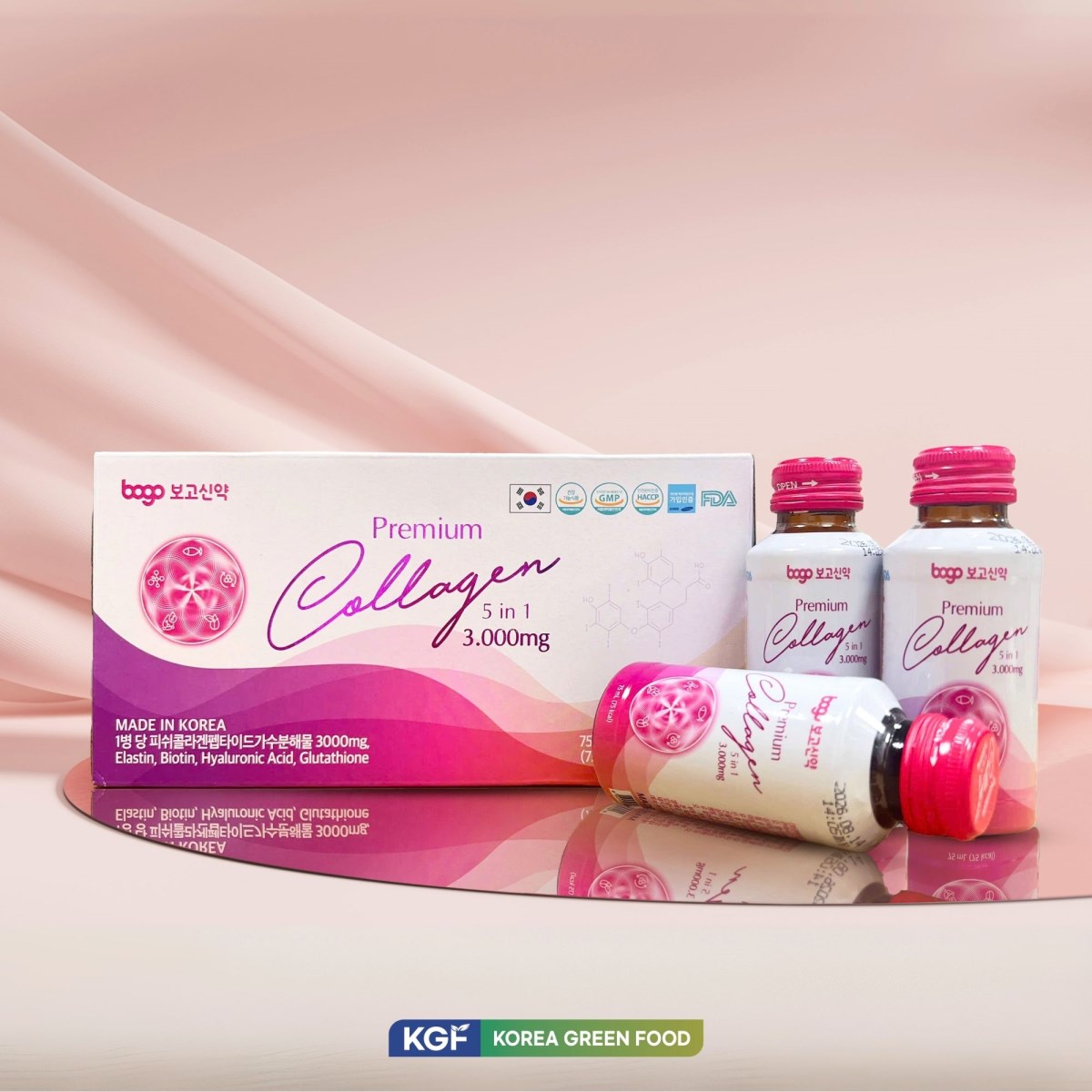 Thực phẩm bổ sung Premium Collagen 5 in 1 3000mg.