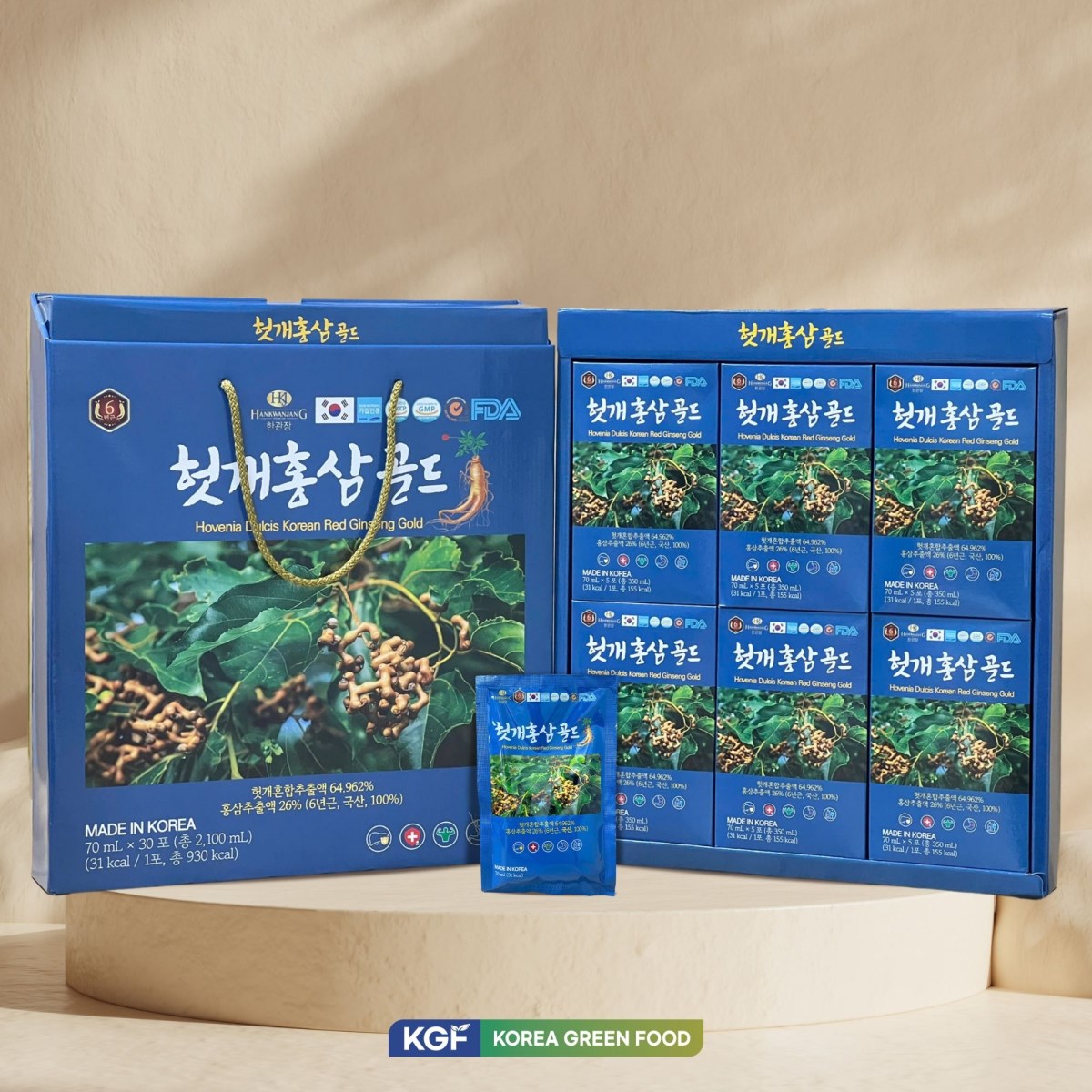 Thực phẩm bổ sung Hovenia Dulcis Korean Red Ginseng Gold