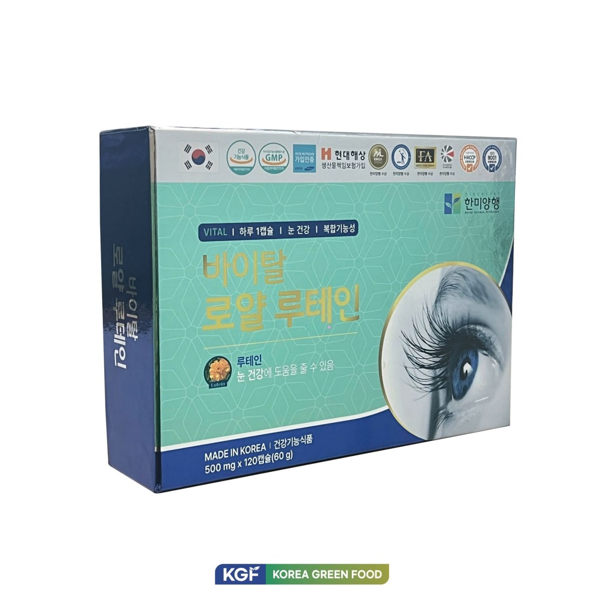 Thực phẩm bảo vệ sức khỏe Vital Royal Lutein  (500mg x 120 viên/hộp, 30 hộp/thùng)