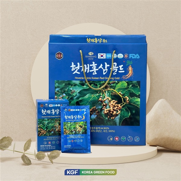 Thực phẩm bổ sung Hovenia Dulcis Korean Red Ginseng Gold