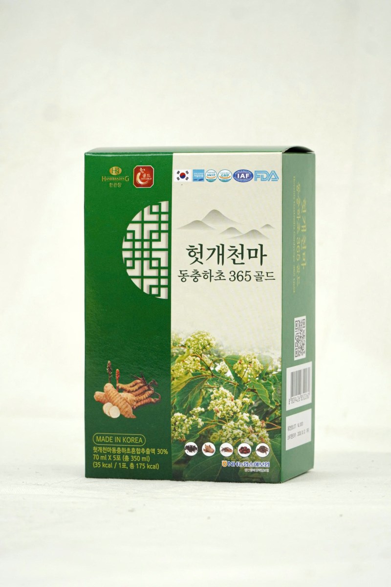 Thực phẩm bổ sung Hovenia Gastrodia Cordyceps 365 Gold
