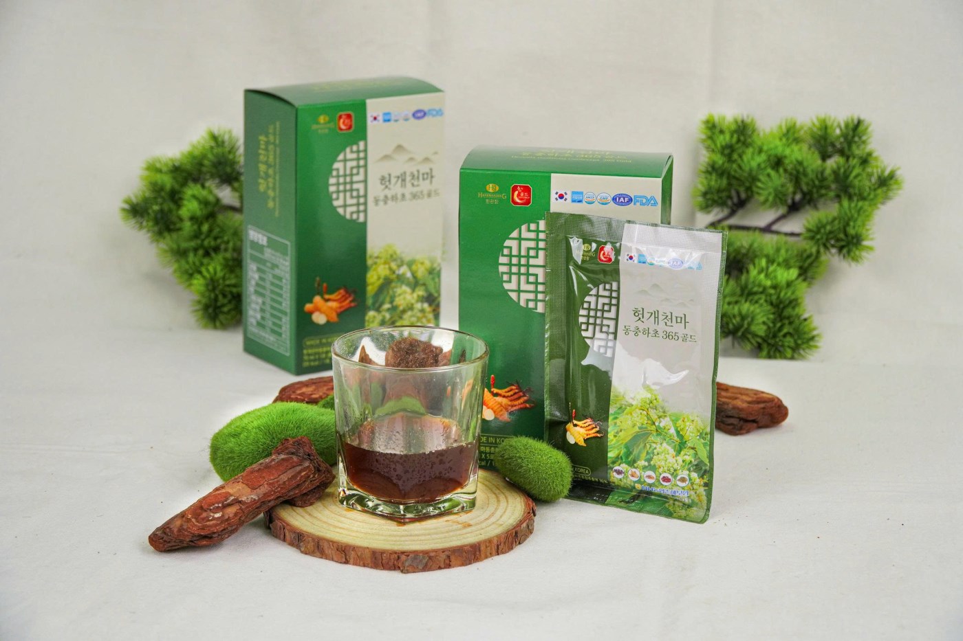 Thực phẩm bổ sung Hovenia Gastrodia Cordyceps 365 Gold