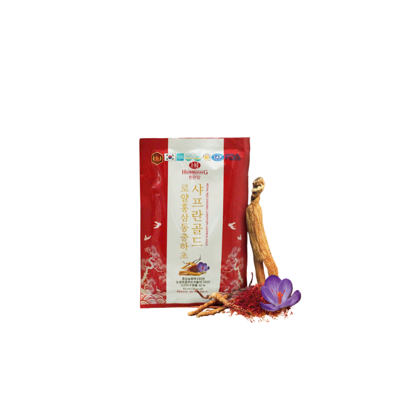 Thực phẩm bổ sung Royal Red Ginseng Cordyceps Saffron Gold - 60 gói