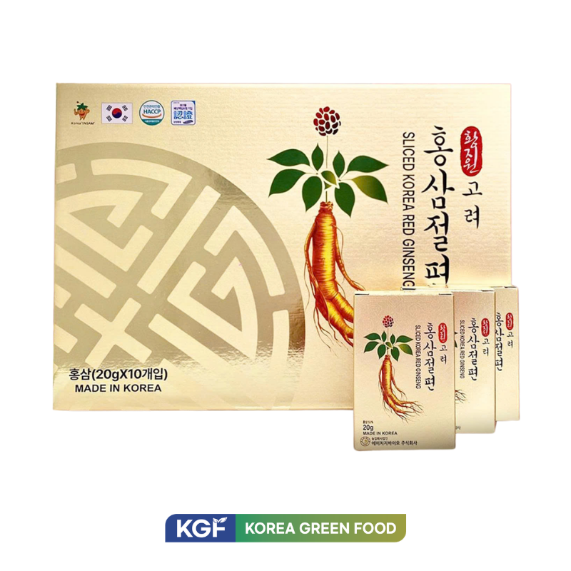 Sâm Lát Tẩm Mật Ong 10 Gói/ Hộp Hàn Quốc