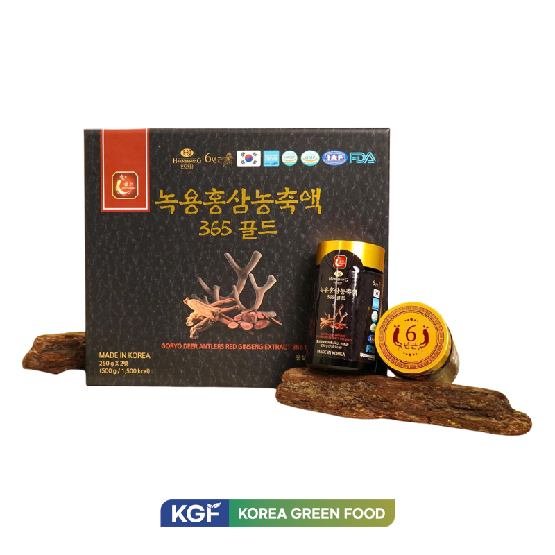 Cao Hồng Sâm Linh Chi Nhung Hươu Goryo Hộp 2 Lọ