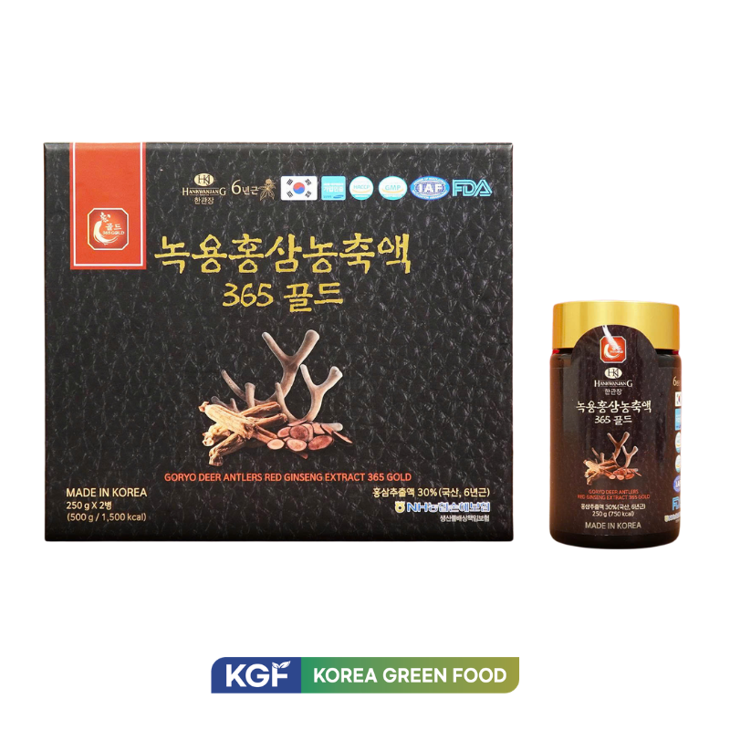 Cao Hồng Sâm Linh Chi Nhung Hươu Goryo Hộp 2 Lọ