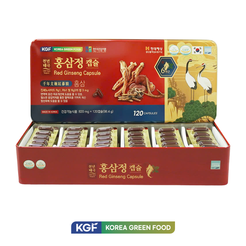 Viên Đạm Hồng Sâm Linh Chi Nhung Hươu Hanmi Hộp 120 Viên