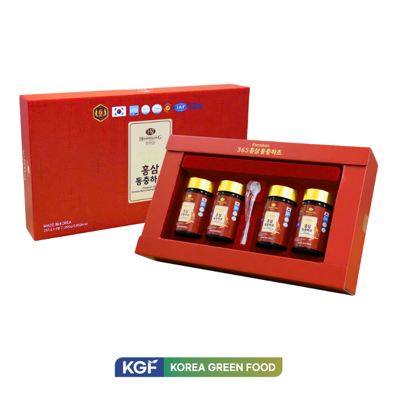 Cao Hồng Sâm Đông Trùng Hạ Thảo Hộp 4 Lọ