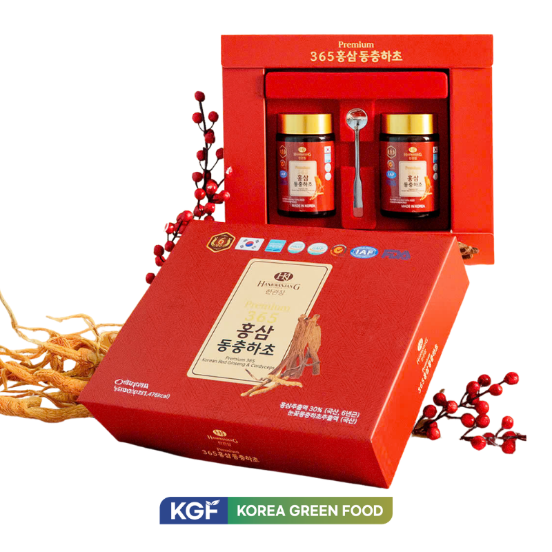 Cao Hồng Sâm Đông Trùng Hạ Thảo Hộp 2 Lọ