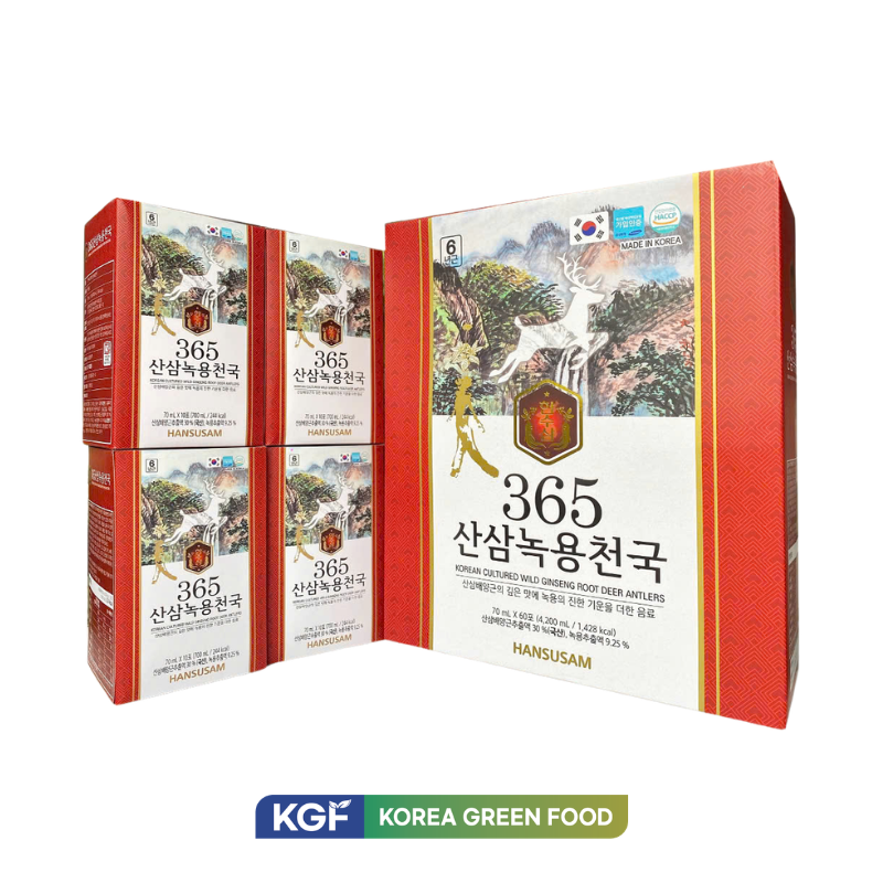 Nước Hồng Sâm Núi Nhung Hươu 365 Hộp 60 Gói