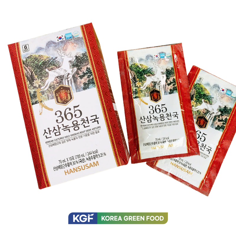 Nước Hồng Sâm Núi Nhung Hươu 365 Hộp 30 Gói