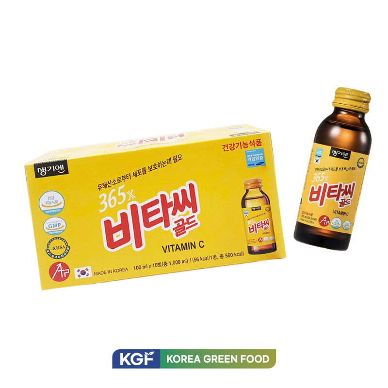 Nước Tăng Lực Vitamin C 365x Hộp 10 Chai