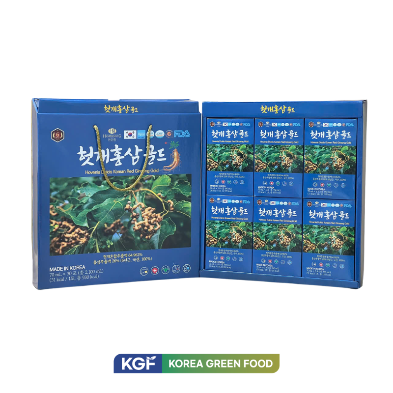 Thực phẩm bổ sung Hovenia Dulcis Korean Red Ginseng Gold