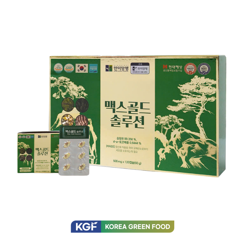 Thực phẩm bảo vệ sức khỏe Max Gold Solution (500 mg x 120 viên/hộp, 10 hộp/thùng)