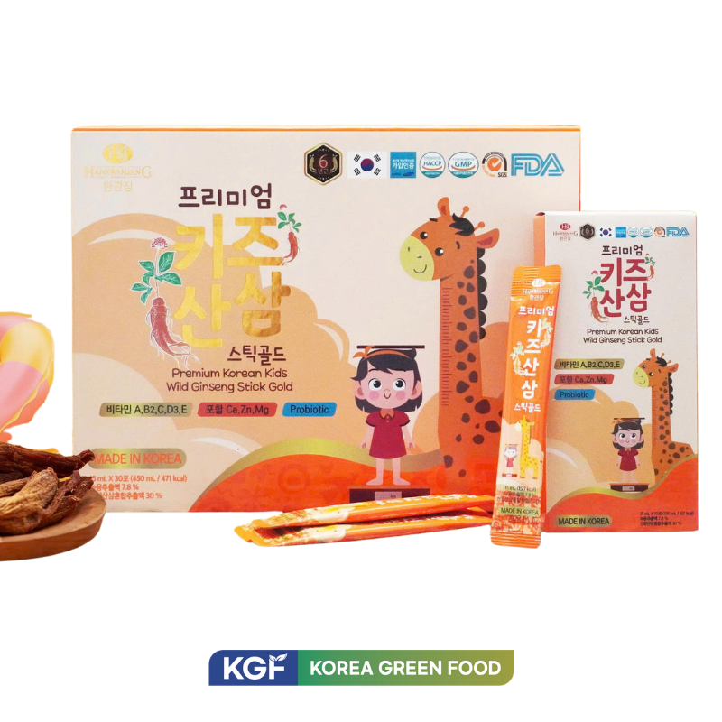 Thực phẩm bổ sung Premium Korean Kids Wild Ginseng Stick Gold