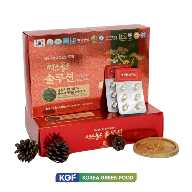 Thực phẩm bảo vệ sức khỏe Max Gold Solution (500mg x 90 viên)