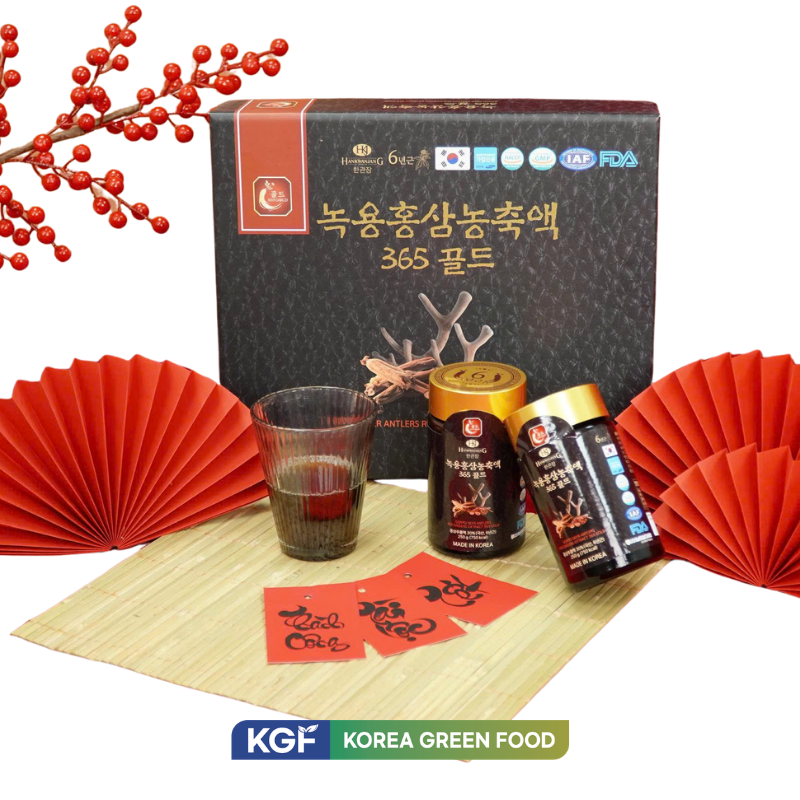 Thực phẩm bổ sung GORYO DEER ANTLERS RED GINSENG EXTRACT 365 GOLD